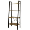 4 Tier Ladder Shelf Storage Rack Bookshelf Bookcase Metal Frame Display Stand