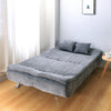 Upholstered Sofa Bed Sleeper Recliner Chair Beds 3 Seater Couch Settee Sofabed