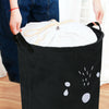 UK Dirty Wash Clothes Bucket Baby Kid Toy Canvas Laundry Basket Storage Bag Box