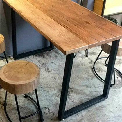 2x Industrial Table Legs Metal Box Shape Dining/Bench/Coffee Desk Leg