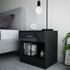 Black Bedside Table High Gloss Cabinet Chest Of Drawer Storage Bedroom Furniture