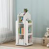 Kids Rotating Bookshelf Castle Rack Display Floor Standing Bookcase Toys Storage