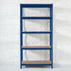 Neo 5 Tier Blue Large Steel Garage Shelving Racking Unit Storage Racks 180x90x40