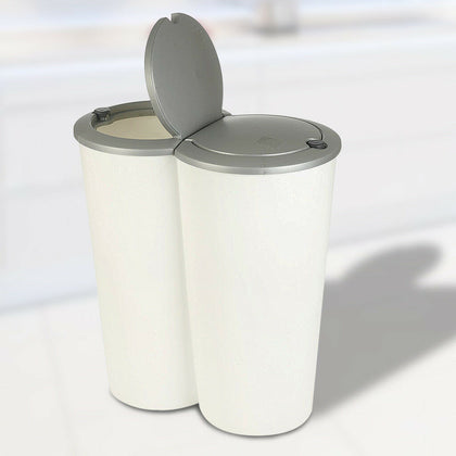 Recycle Bin 50L Rubbish Waste Food Kitchen Plastic Recycling Bag Disposal Garden