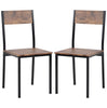 3pcs 2-Seater Dining Set 1 Table 2 Chairs for Dining Room Kitchen Furniture