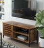 Industrial Style TV Unit Stand Vintage Storage Sideboard Media Cabinet Rustic