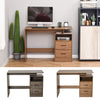 Computer Desk w/ Shelf, Drawer Writing Table for Home Study, Office, Wood Grain
