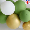 157 Avocado Green Balloons Garland Arch Kit Retro Green Gold Latex Party Decor