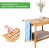 Bath Stool Bamboo Shower Bench Storage Seat Foot Rest Shaving Stool Spa