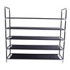 5 Tier Extendable Shoe Rack 25 Pairs Space Saving Storage Organiser Shelf