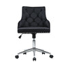 Velvet Home Office Chair Computer Desk Chairs Ergonomic Swivel Tilt Lift Black