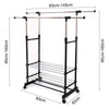 Clothes Rail Rack Garment Dress Hanging Display Stand Shoe Rack Storage Shelf U