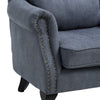 Upholstered Velvet Queen Anne High Wing Back Fireside Armchair Lounge Sofa Chair