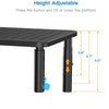 Black Height Adjustable PC Laptop Desktop Monitor Stand Computer Screen Riser