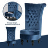 Velvet Dressing Table Stool Chair Storage Accent Throne Fireside Chair High Back