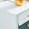Modern 4 Drawers Storage Cabinet Sideboard Cupboard Table w/ Sliding Doors White