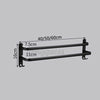 Wall Mounted Adjustable Towel Holder Shelf Bathroom Storage Rack Rail Bar Stand