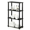 Furinno 18028 Turn-S-Tube 4-Tier Multipurpose Shelf Display Rack Square Tube