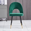 2 4 6 Dining Chairs Velvet Padded Seat Metal Legs Kitchen Dining Room