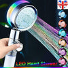 LED Hand Shower Head for Bath High Pressure Water Saving Filter Spa Rain UK