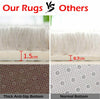 Thick Large Shaggy Rugs Non-Slip Hallway Runner Rug Bedroom Living Room Carpet
