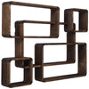 Retro Floating Shelves Wooden Wall Shelf Hanging Decorative Storage Display Rack