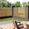 Garden Fence Screen Slatted Pine Wood Panel Screening Treated Privacy Fencing