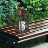 Waterproof LED Solar Lantern Light Powered Hanging Outdoor Garden Candle Lamp