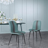 Mondeer Dining Chairs Set 2/4/6 Fabric Upholstered Seat Metal Legs Dining Room