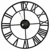 EXTRA LARGE ROMAN NUMERALS SKELETON 60CM WALL CLOCK BIG GIANT OPEN FACE ROUND UK