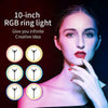 10" RGB LED Ring Light with 2M Tripod Dimmable Lighting Kit Makeup Cyber Monday