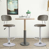 2X Rattan PU Bar Stools Breakfast Bar Chair Kitchen Stool Swivel Barstool
