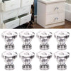 New 12x Clear Diamond Crystal Glass Door Knobs Drawer Wardrobe Cabinet Handles