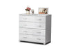 White High Gloss Chest Of 4 Drawers Cabinet