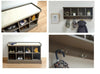 Kempton Shoe Cabinet Bench Only Or Matching Wall Rack With Hooks Optional - Grey