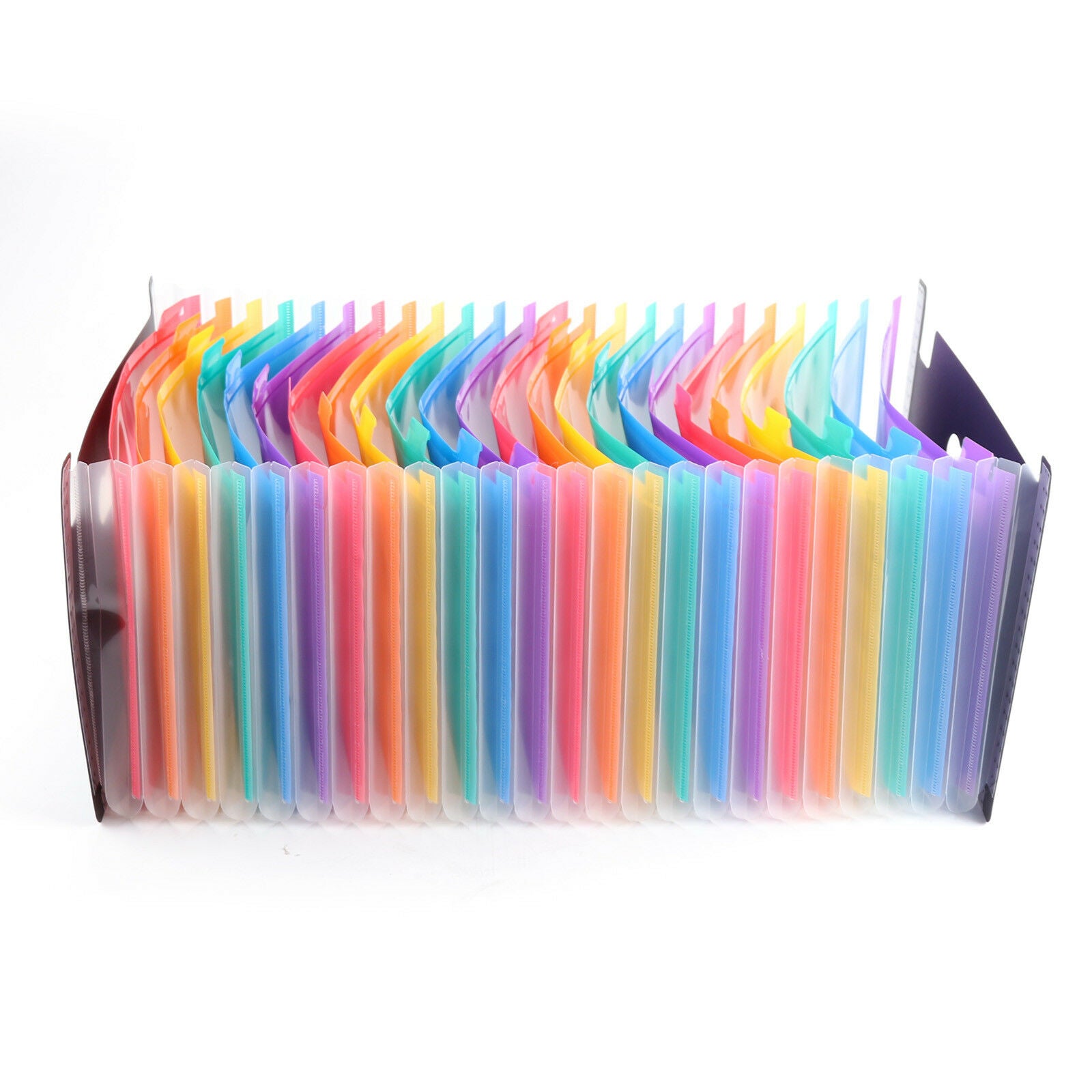 24 Pocket A4 Office Expanding File Box Folder Document Organiser Home Security
