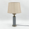 Blue And White Ceramic Table Lamp With High Quality Shade Home Decor Lighting