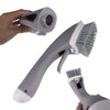 Kitchen Bathroom Cleaning Brush Liquid Water Spraying Washing Up Dish Brushes UK