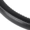 Car Steering Wheel Cover Protector Glove Universal Black Pu Perforated Leather