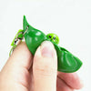 1X/5X Soy Bean Pea Pod Fidget Stress Toy Keyring Anti Anxiety Stress Relief Tool