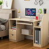 Modern Computer Desk with Drawers Shelf Study PC Table Home Office Workstation