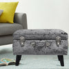 Crushed Velvet Storage Stool Trunk Pouffe Footstool Ottoman Bedroom Chest Chair