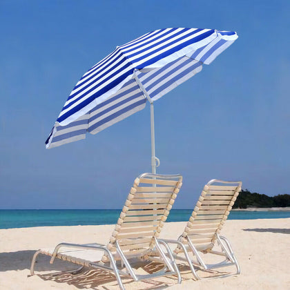 Garden Beach Patio Umbrella Parasol Sun Shade UV Protection Tilting 1.6m 1.8m