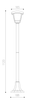 Traditional Black IP54 Outdoor Garden Bollard Light Lamp Post