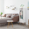 Modern Storage Cabinet Cupboard w/3 Shelves & 1 Door Bookcase Sideboard White