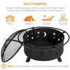 Fire Pits for Garden Outdoor Fire Bowl with Stars Moons Pattern for Backyard