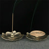 UK Alloy Incense Burner Sandalwood Sticks Holder Tray Plate Lotus For Stick Cone