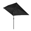 2x3m Rectangle Garden Parasol Umbrella Patio Sun Shade Aluminium Crank Tilt