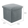 Folding Ottoman Storage Box Pouffe Seat Stool Home Chair Footstool Storage Bench
