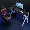 K-Shaped Gaming Desk w/ Headphone Hook PC Computer Home Office Workstation UK